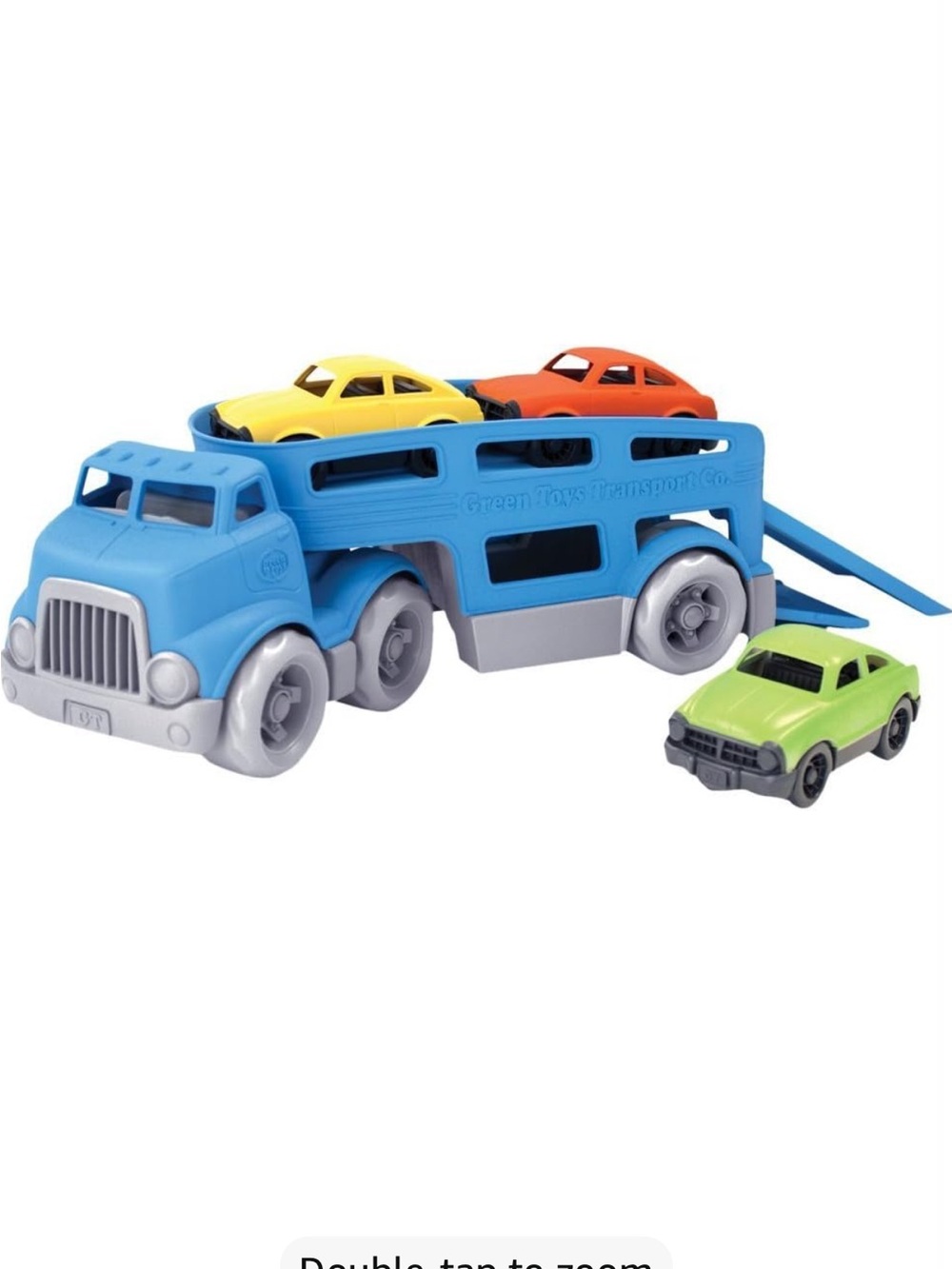 Green toys car carrier toy new